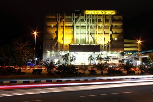 Front of property – evening/night