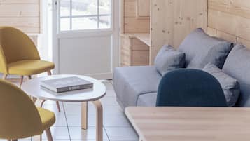 Duplex Apartment (2 Adults)  | Living area | 80-cm flat-screen TV with cable channels, TV