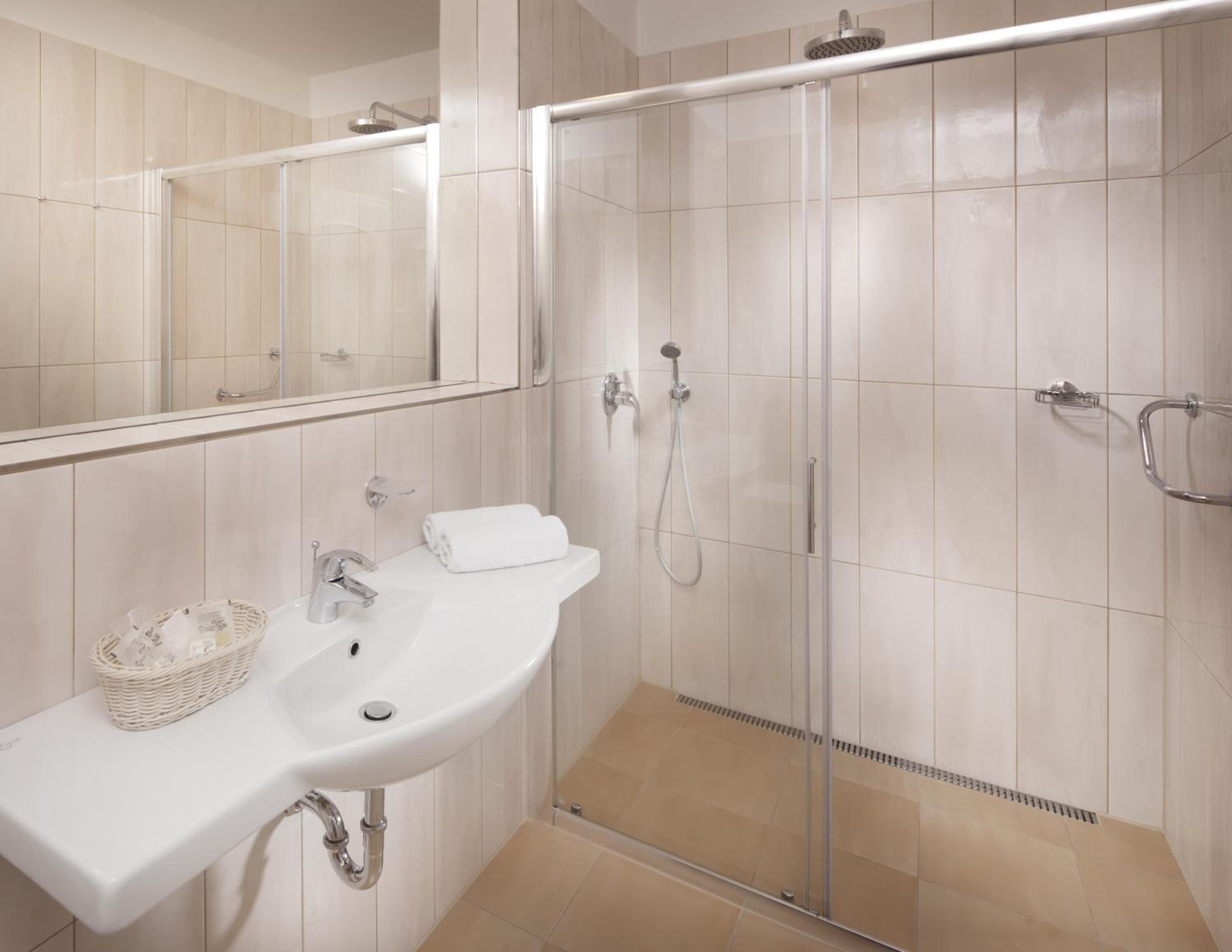 free toiletries, hair dryer, bathrobes