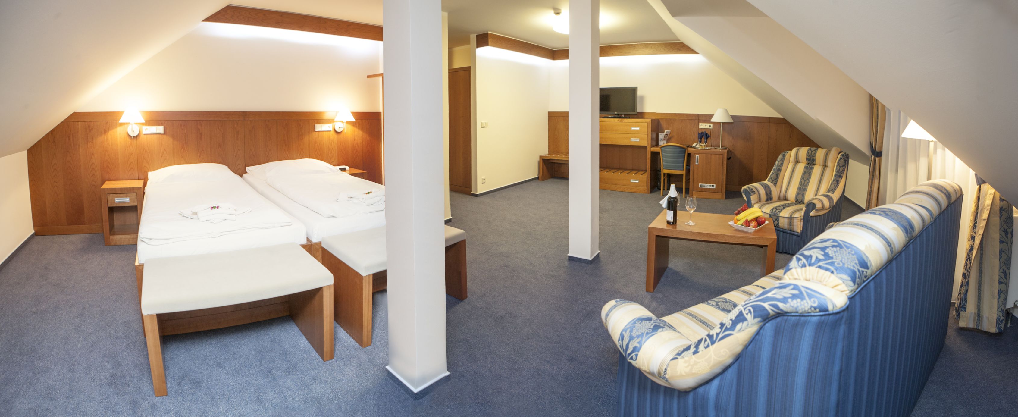 standard double room | living area | lcd tv