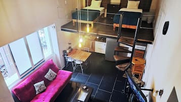 Loft ejecutivo | 1 habitación, tabla de planchar con plancha, wifi gratis y ropa de cama