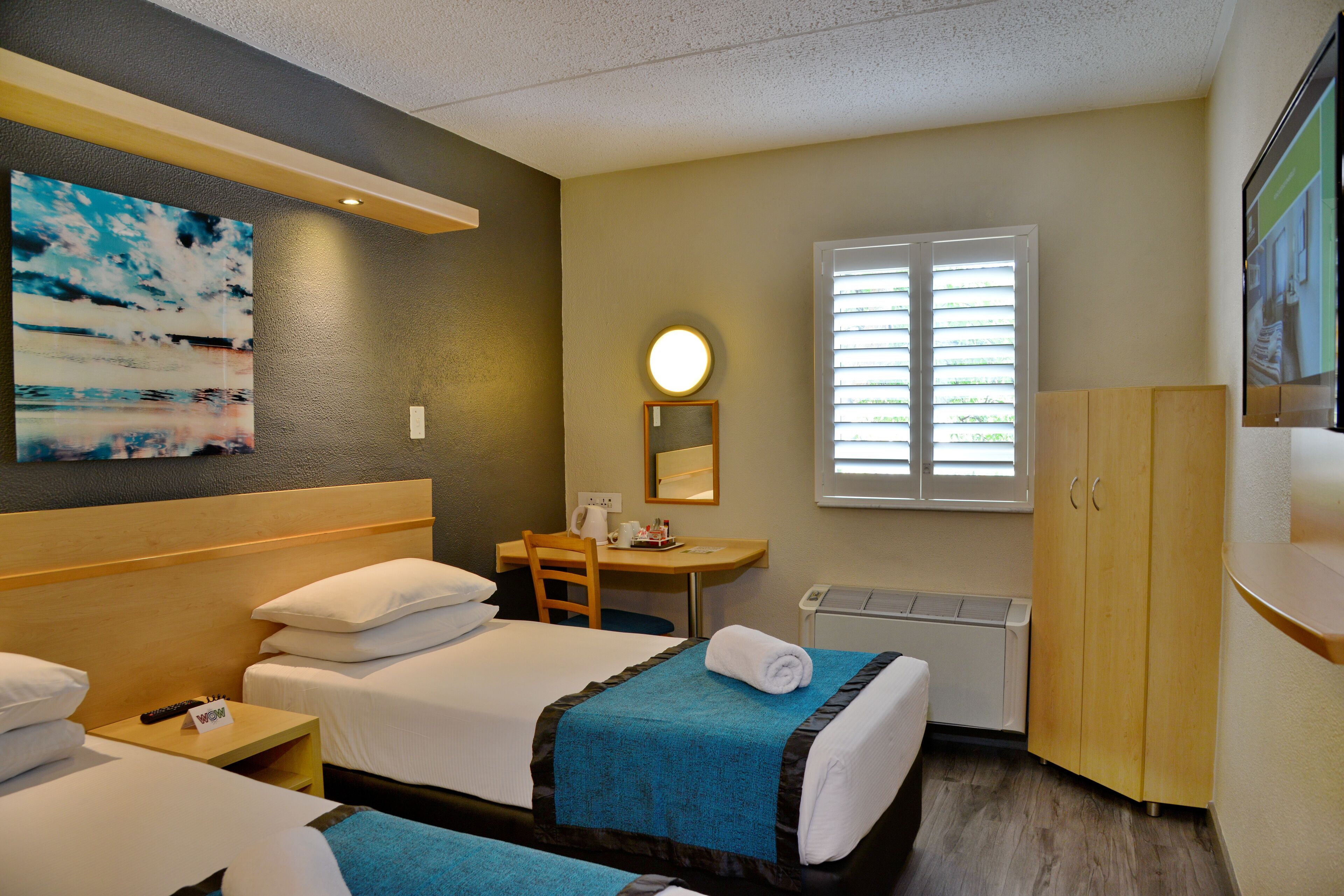 desk, laptop workspace, blackout curtains, soundproofing