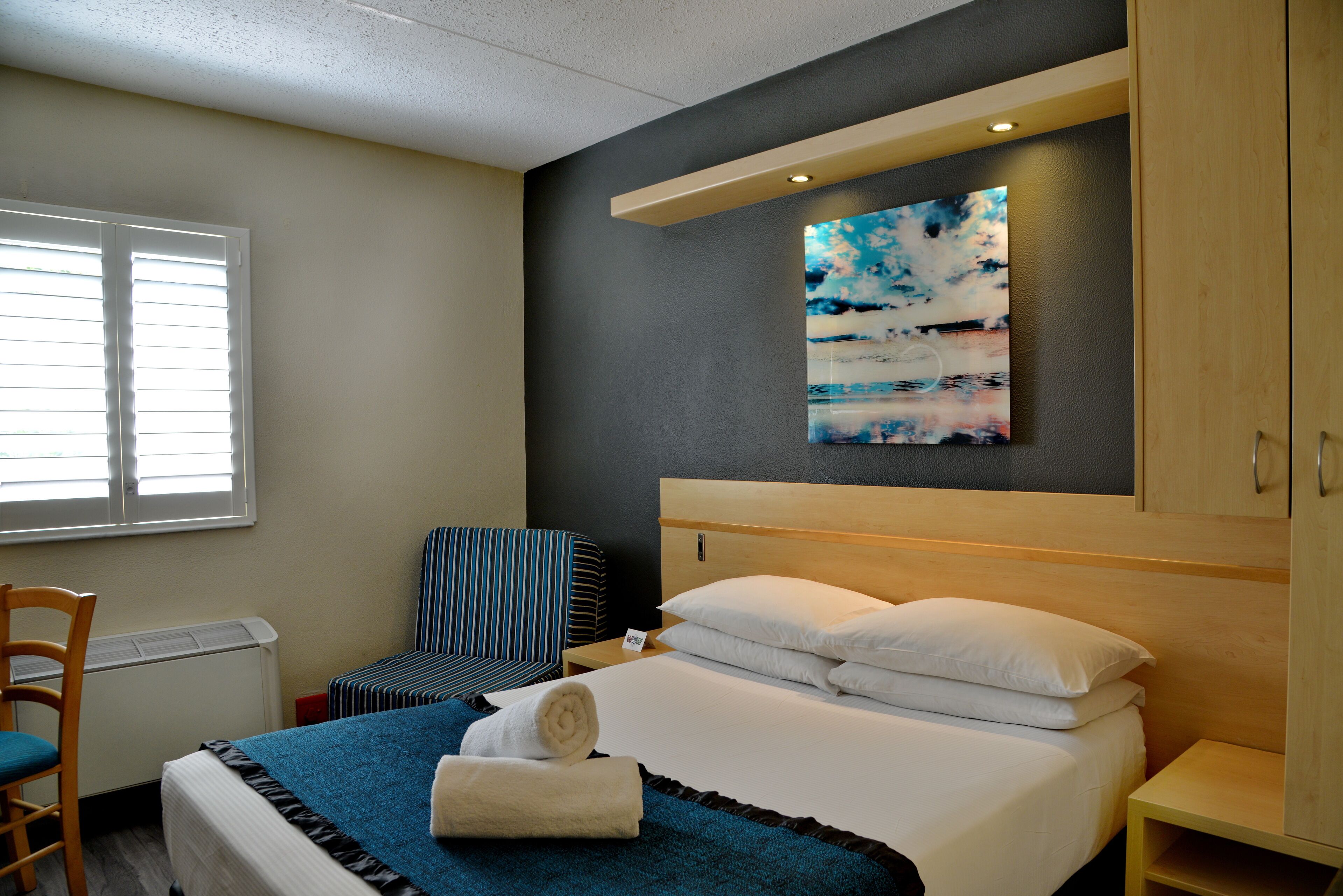 desk, laptop workspace, blackout curtains, soundproofing