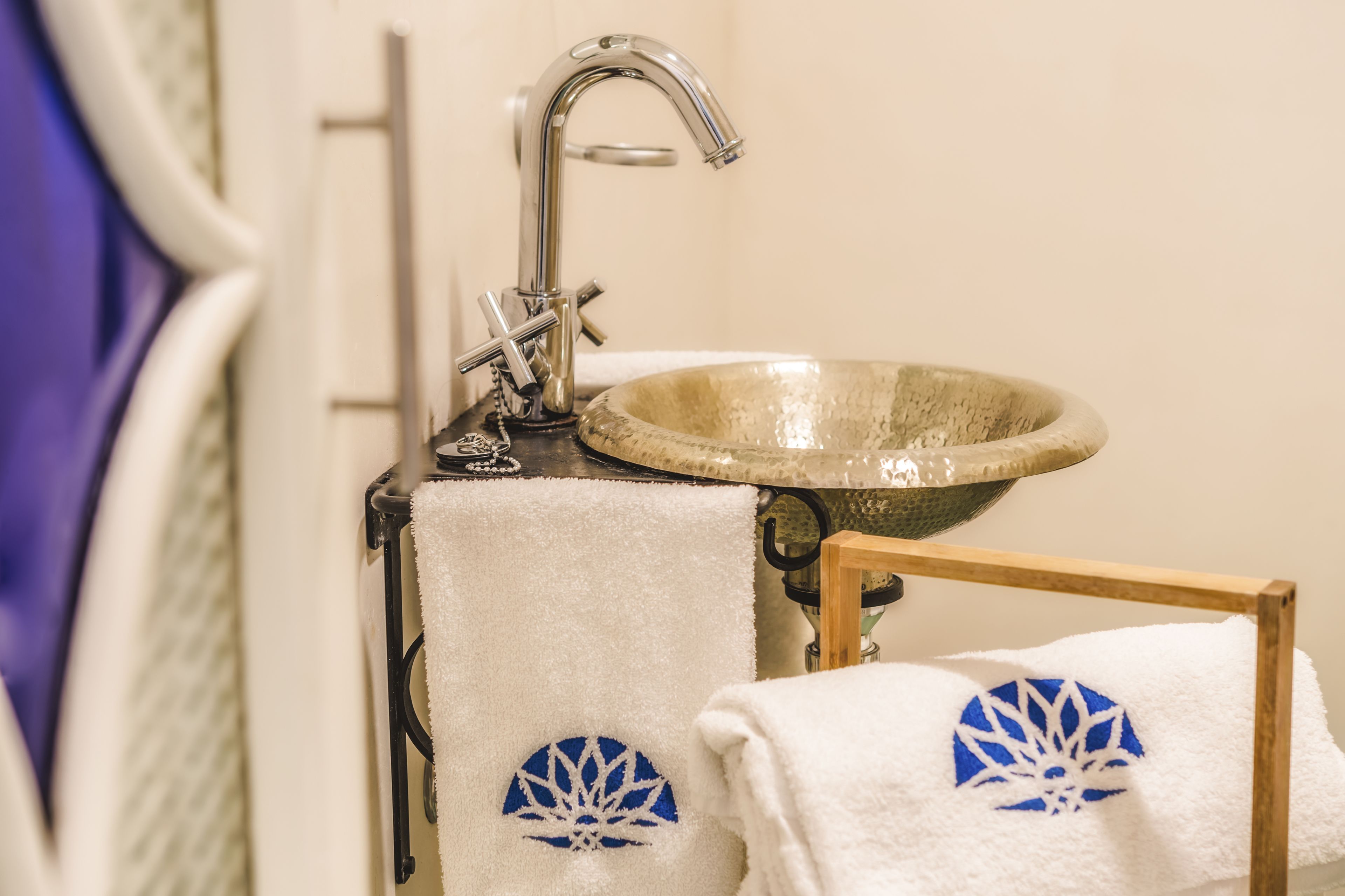 free toiletries, hair dryer, towels