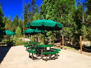 Pizzagerechten, openlucht dineren 