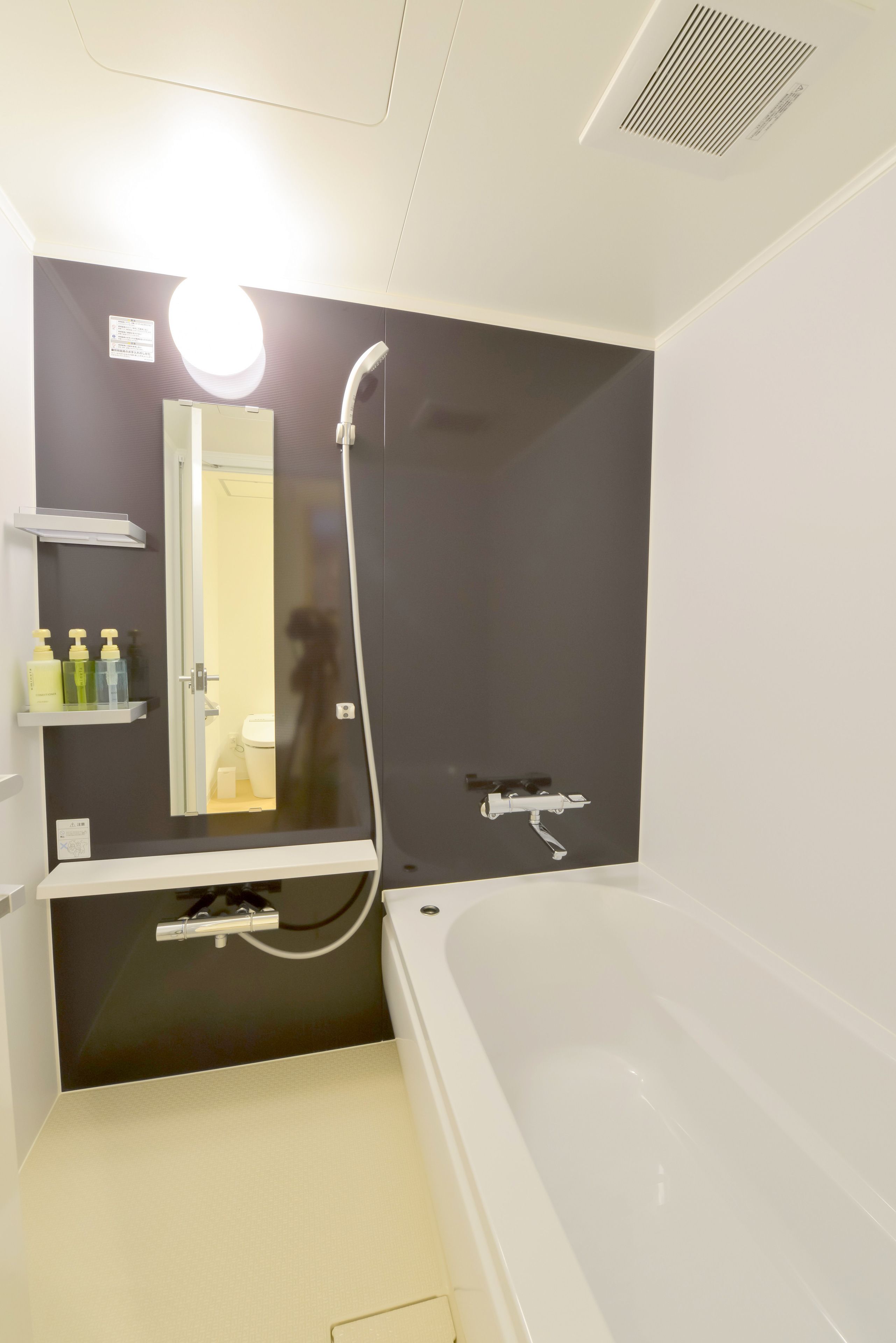 shower, free toiletries, hair dryer, slippers