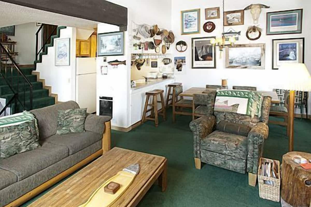 Two Bedroom Condo plus Loft | Living area | 20-inch TV with cable channels, DVD player