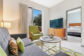 2 Bedroom | 1 Bathroom | Living area | 32-inch flat-screen TV with cable channels, TV