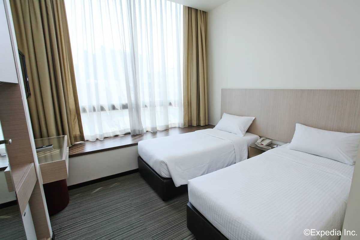 Kamar Twin Standar | Brankas, setrika/meja setrika, Wi-Fi gratis, dan seprai linen
