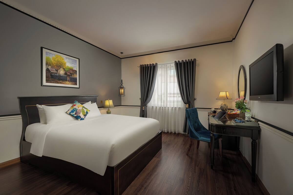 ห้องดีลักซ์ดับเบิลหรือทวิน | 1 ห้องนอน, ผ้าปูที่นอนฝ้ายอียิปต์, เครื่องนอนระดับพรีเมียม, ผ้านวมขนเป็ด