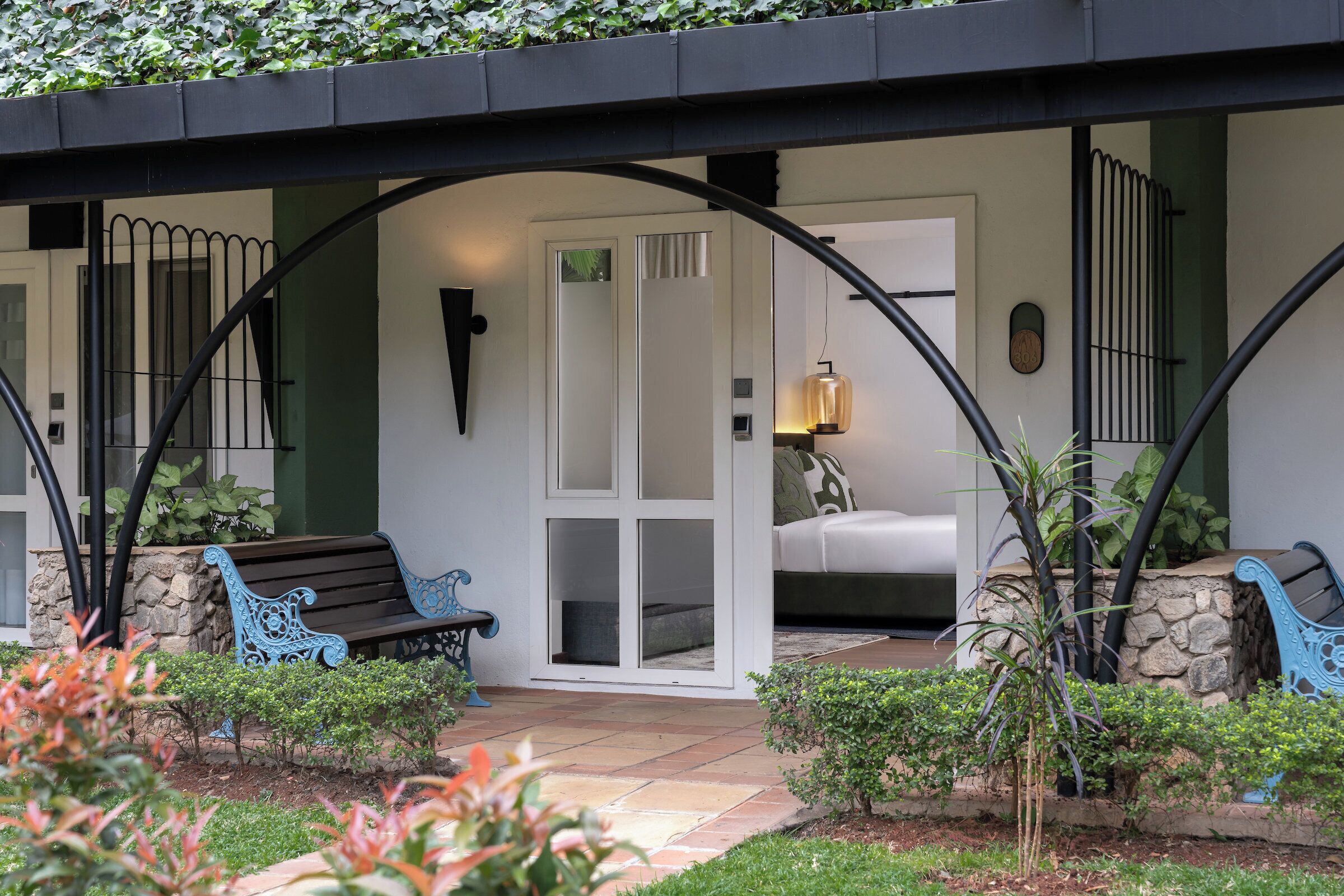 Grand Room, 1 King Bed, Balcony, Pool View | Premium bedding, in-room safe, individually decorated