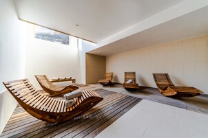 Un sauna, baño turco