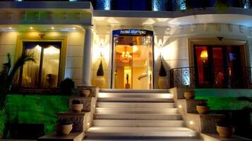 Front of property – evening/night