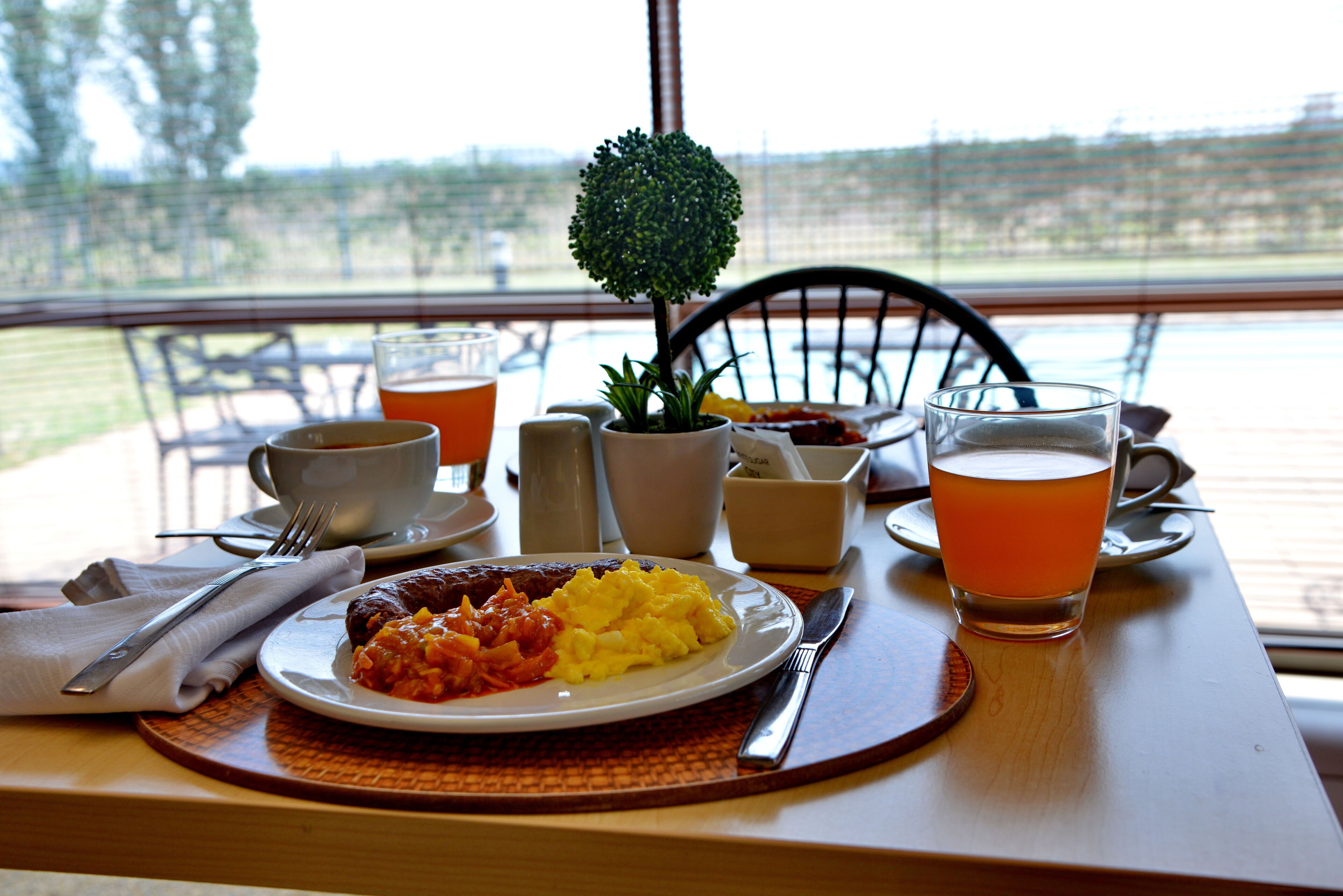 daily buffet breakfast (zar 110 per person)