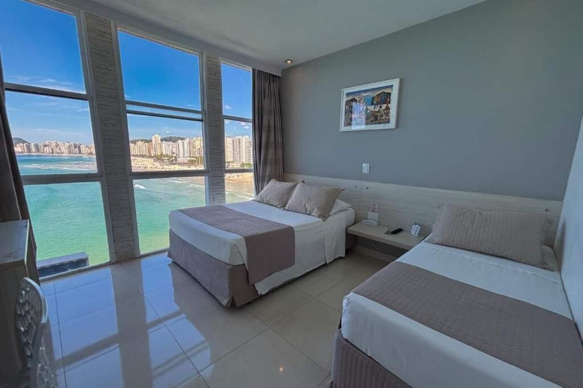 Comfort Triple Room, Beach View | Minibar, free WiFi, bed sheets