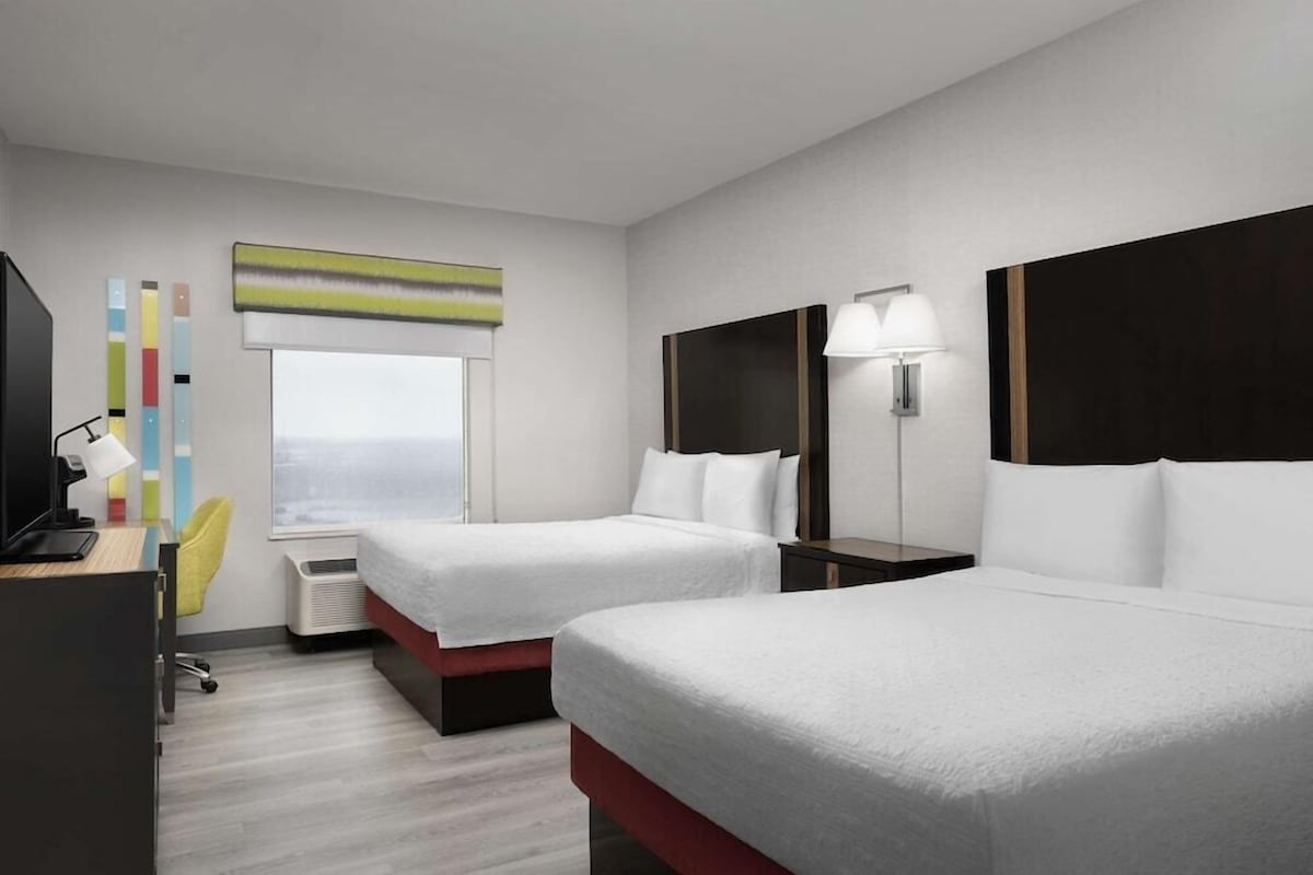 In-room safe, desk, cribs (free), WiFi (free)