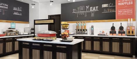 Free daily buffet breakfast