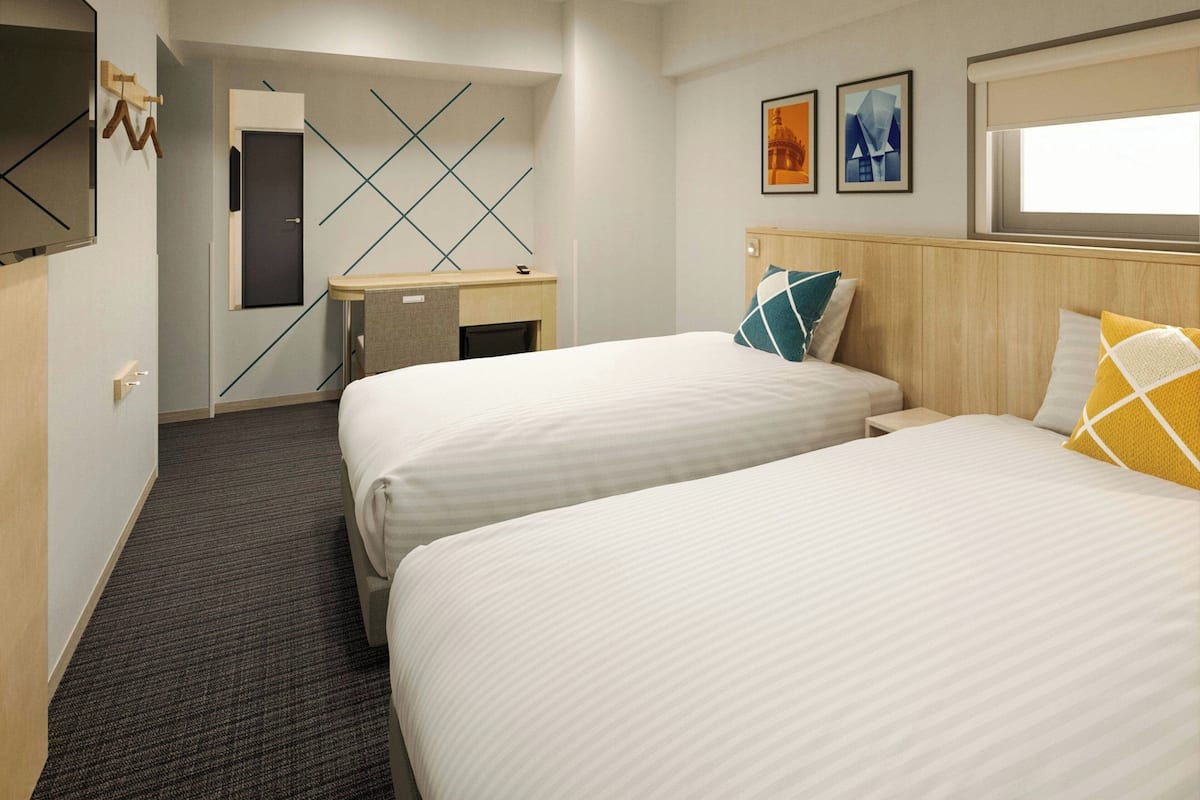 Room, 2 Twin Beds | In-room safe, desk, soundproofing, iron/ironing board
