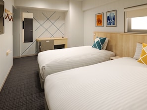 Room, 2 Single Beds | In-room safe, desk, soundproofing, iron/ironing board