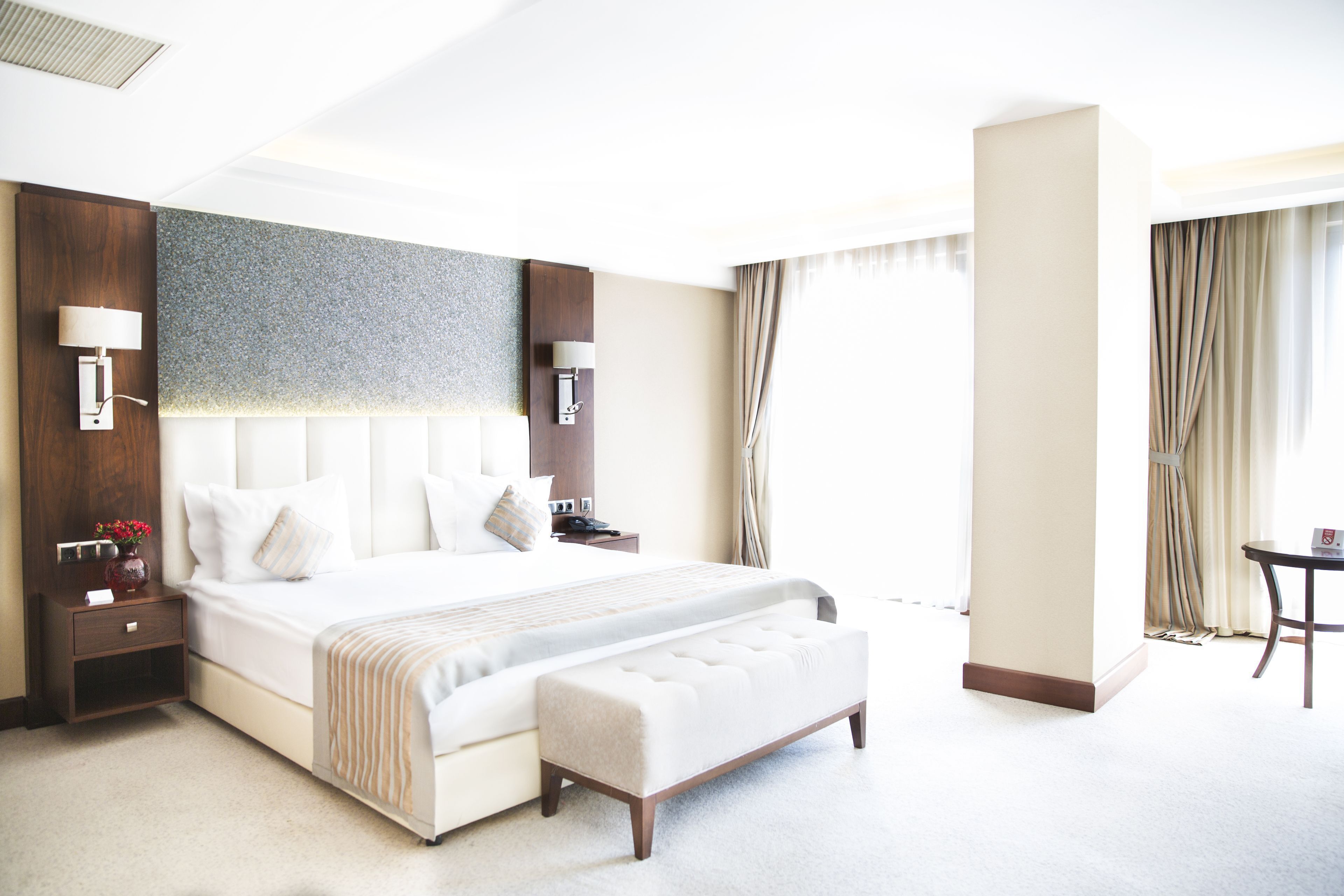 Sábanas de algodón egipcio, ropa de cama de alta calidad, minibar