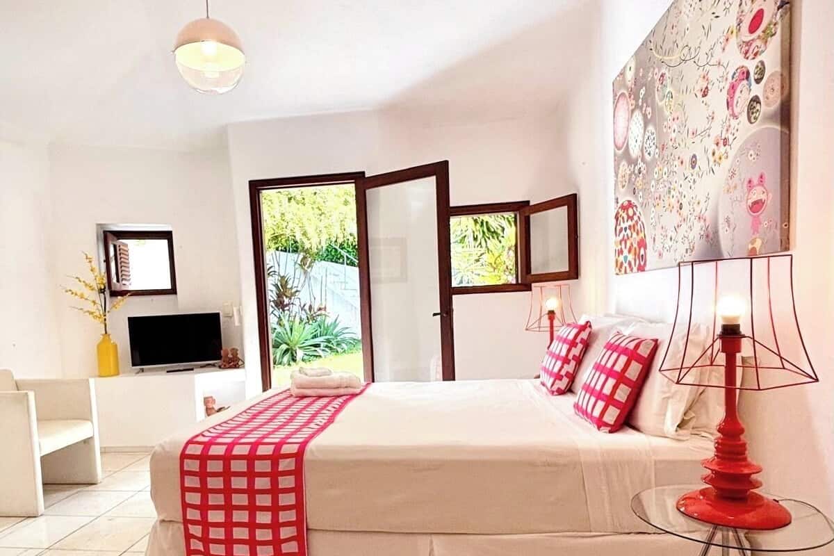 Deluxe Double Room Laranja | Sábanas de algodón egipcio, ropa de cama de alta calidad, minibar