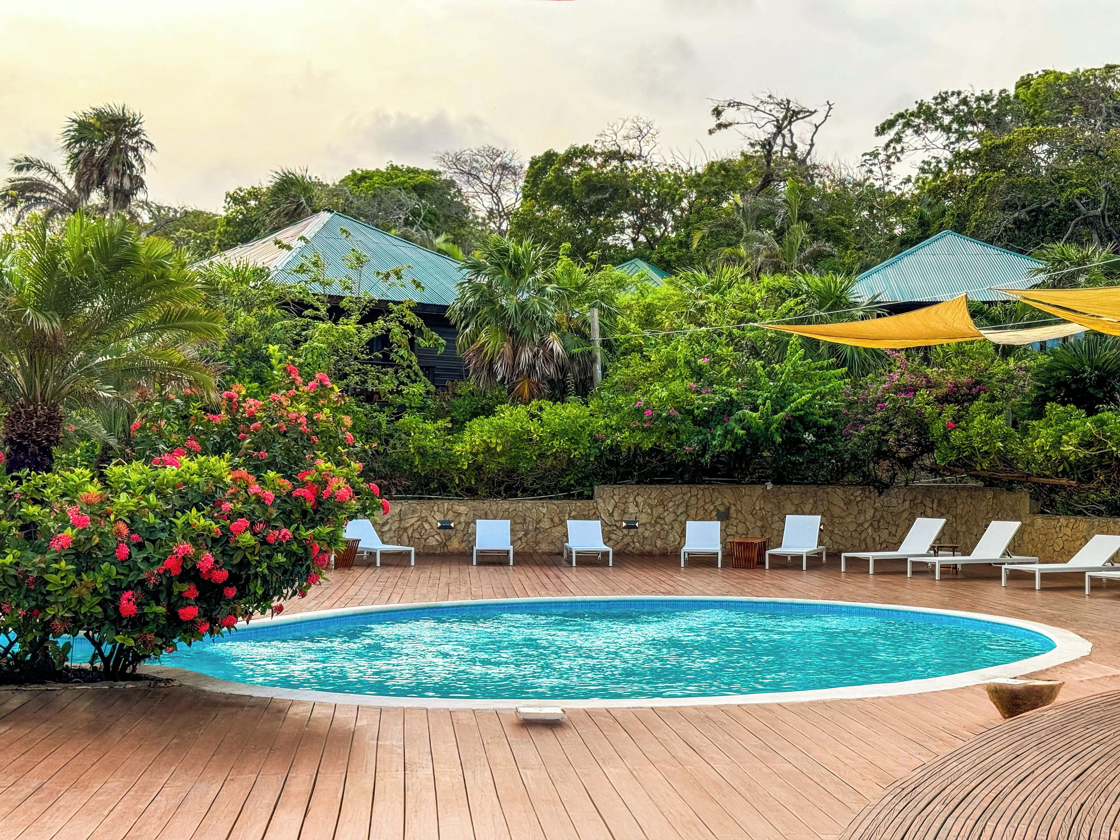 Udendørs pool, liggestole