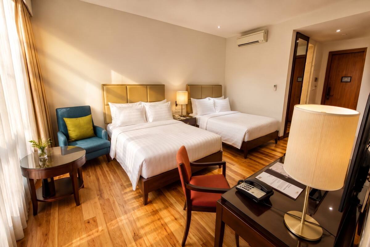 Superior Room, 2 Queen Beds | In-room safe, desk, blackout drapes, iron/ironing board