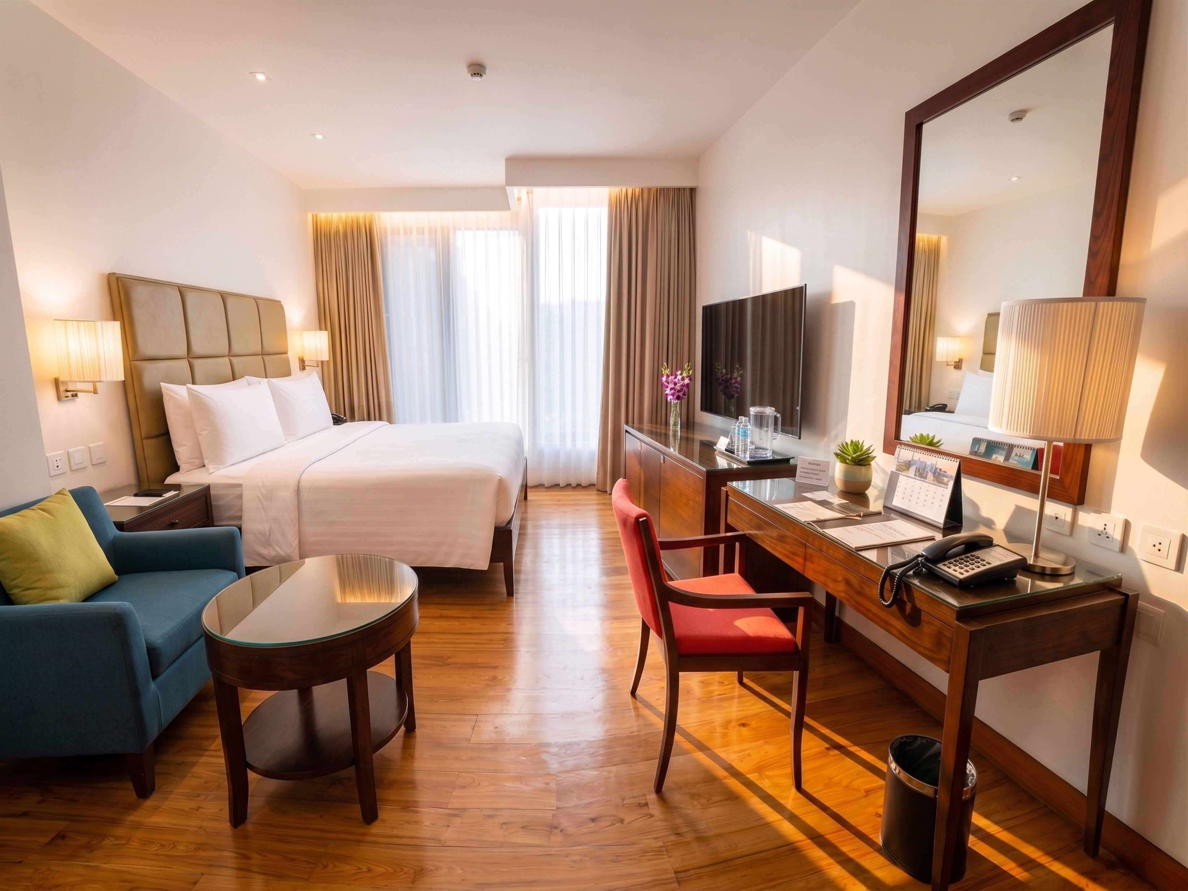 Superior Room, 1 King Bed | In-room safe, desk, blackout drapes, iron/ironing board