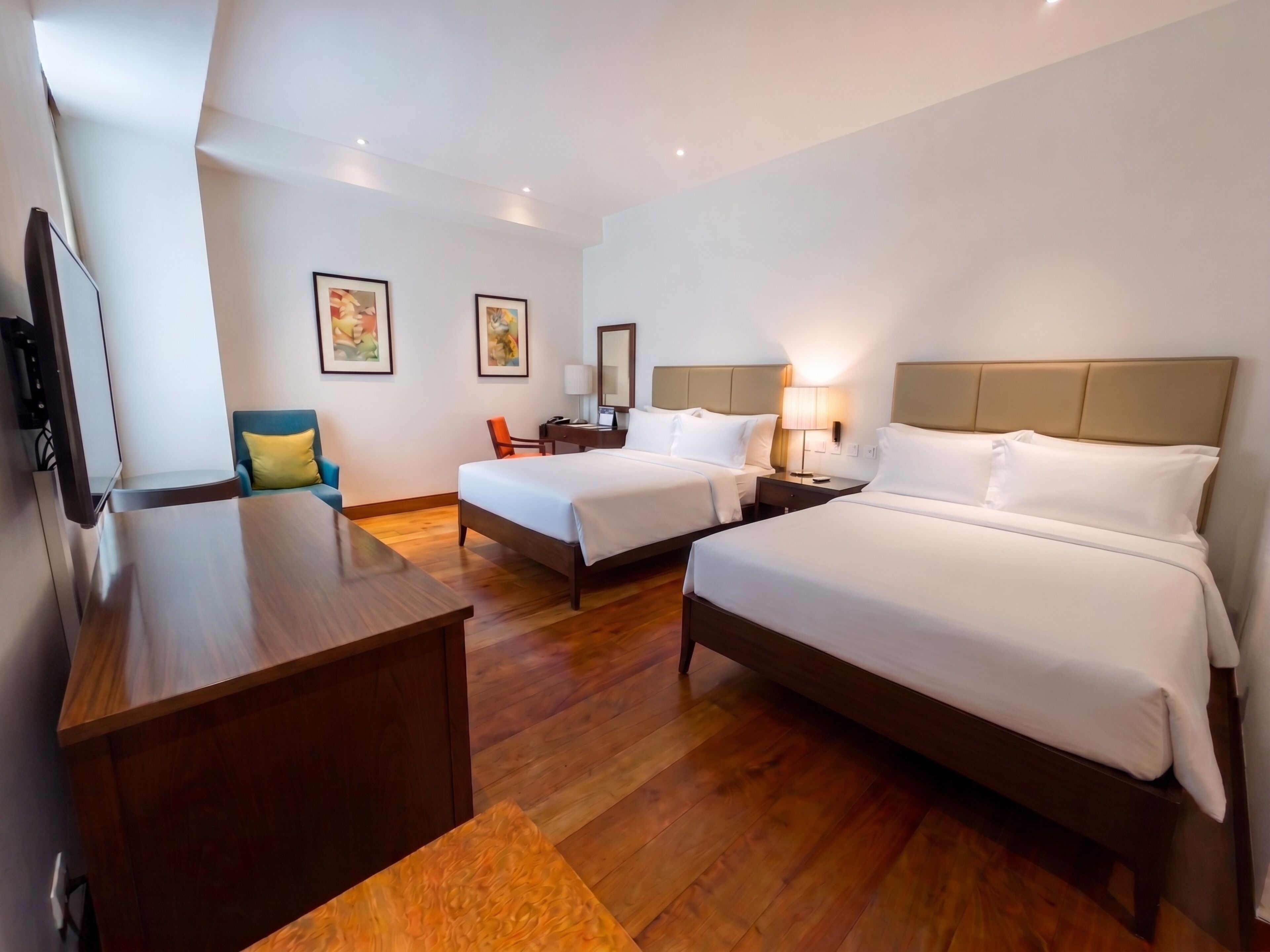 Standard No View Twin Room | In-room safe, desk, blackout drapes, iron/ironing board