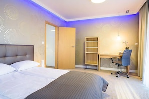 Apartamento | 1 dormitorio, ropa de cama hipoalergénica, caja fuerte