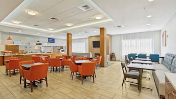 Free daily buffet breakfast