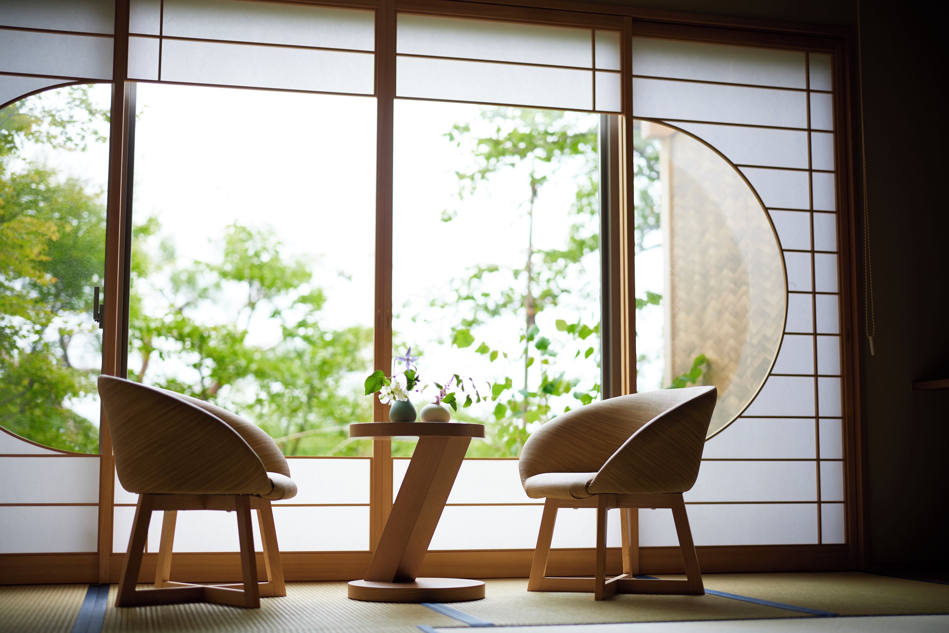 En Japanese Style Family Suite Room with Open-Air Golden Hot Springs | Down duvets, in-room safe, blackout curtains, iron/ironing board