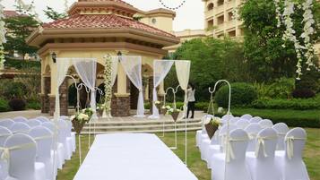 Espace mariage en plein air