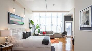 1 bedroom, premium bedding, memory-foam beds, individually decorated