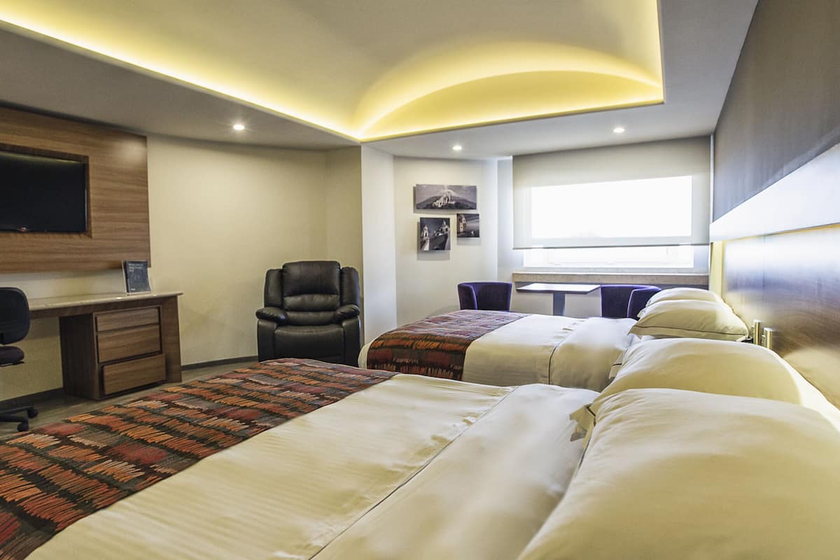 Down duvets, minibar, in-room safe, desk