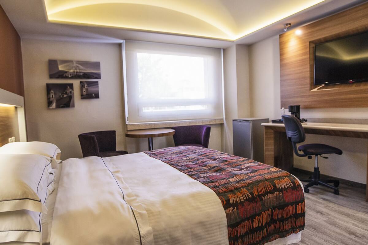 Down duvets, minibar, in-room safe, desk