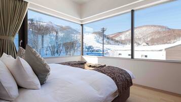 Deluxe-Apartment, 1 Schlafzimmer, Blick auf die Anlage | Zimmersafe, Bügeleisen/Bügelbrett, WLAN, Bettwäsche