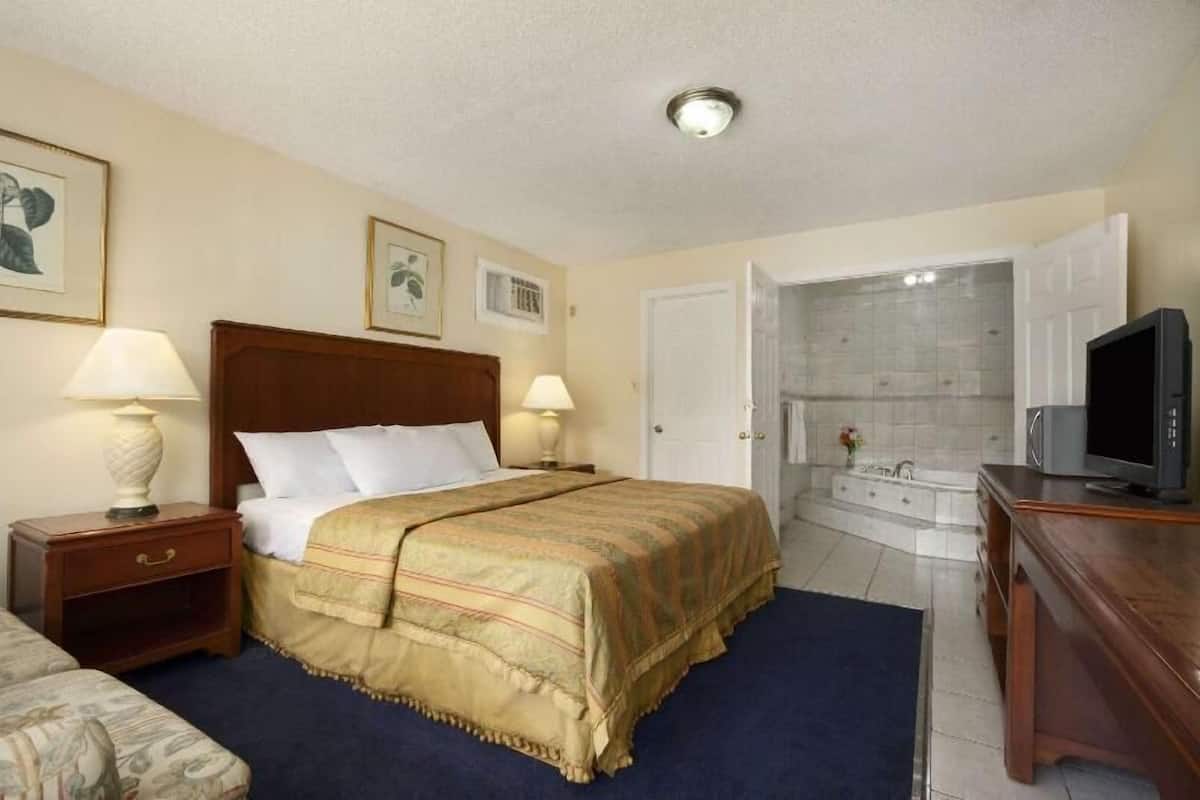 Desk, free WiFi, bed sheets, alarm clocks