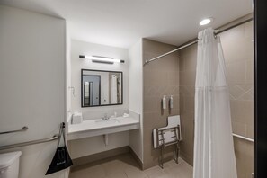 Kamar, 1 Tempat Tidur King, akses difabel (Mobility) | Shower kamar mandi