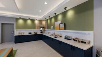 Free daily self-service breakfast
