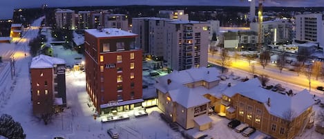 Majoituspaikan julkisivu