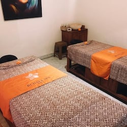 Aromatherapy, hot stone massages, body scrubs, facials