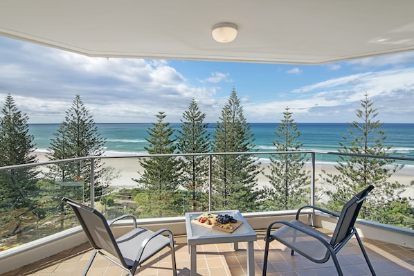 Aircon Apartment, 3 Bedroom, Ocean View | Balcony view