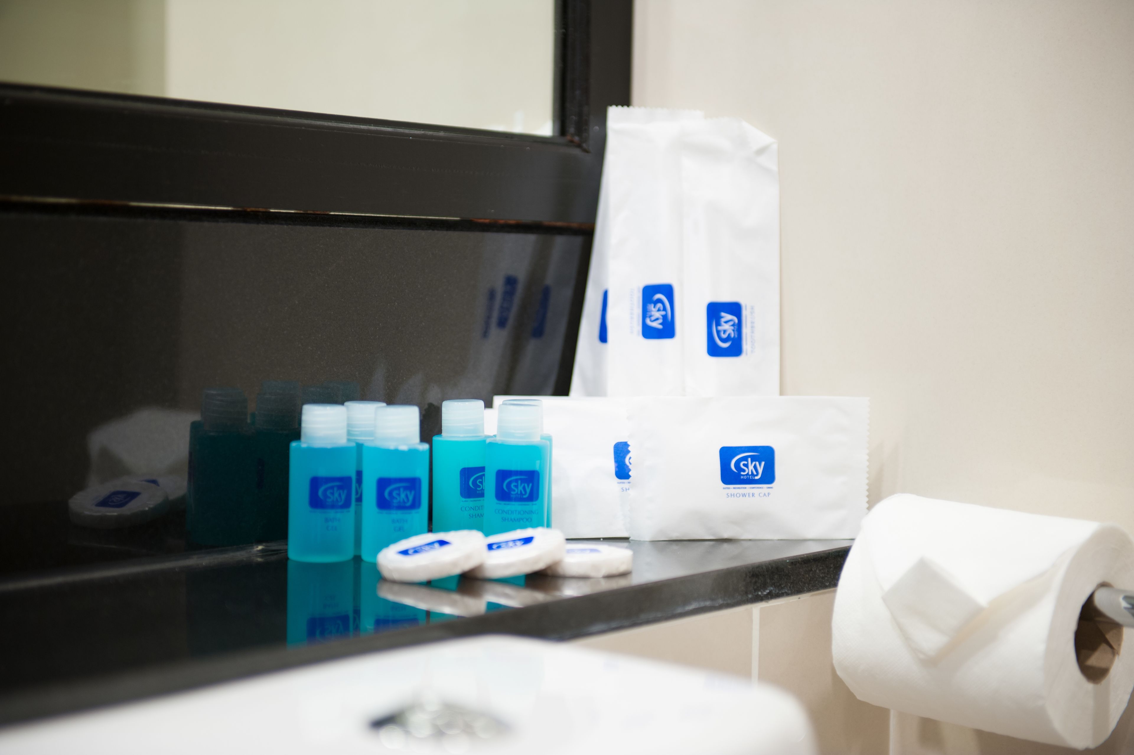 shower, free toiletries, hair dryer, slippers