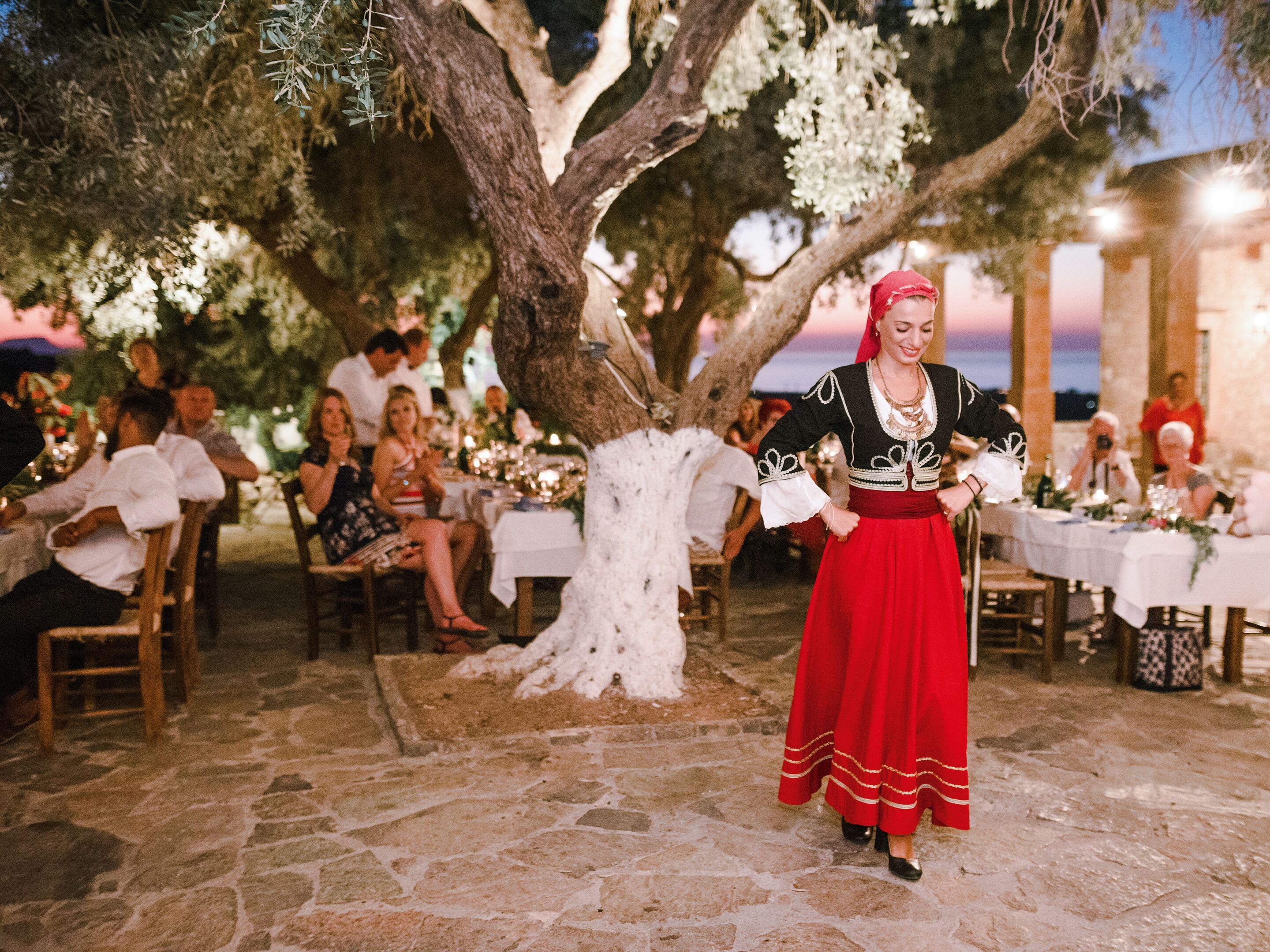 outdoor wedding area