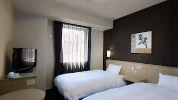 Desk, free WiFi, bed sheets