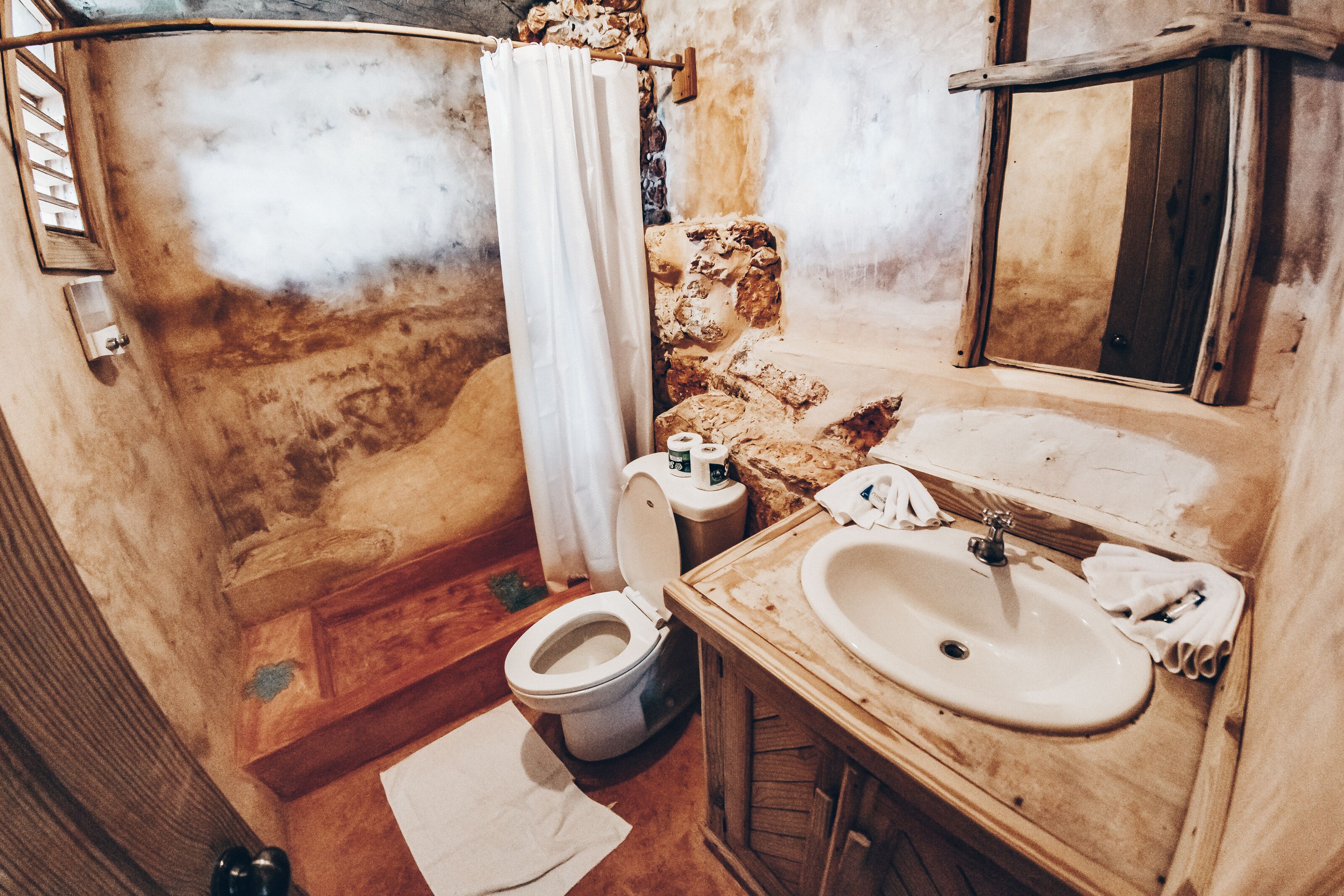 shower, children's dressing gowns, heated floors, towels