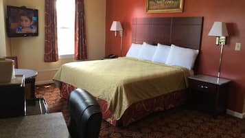 Premium bedding, pillowtop beds, desk, blackout drapes