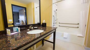 Free toiletries, hair dryer, towels