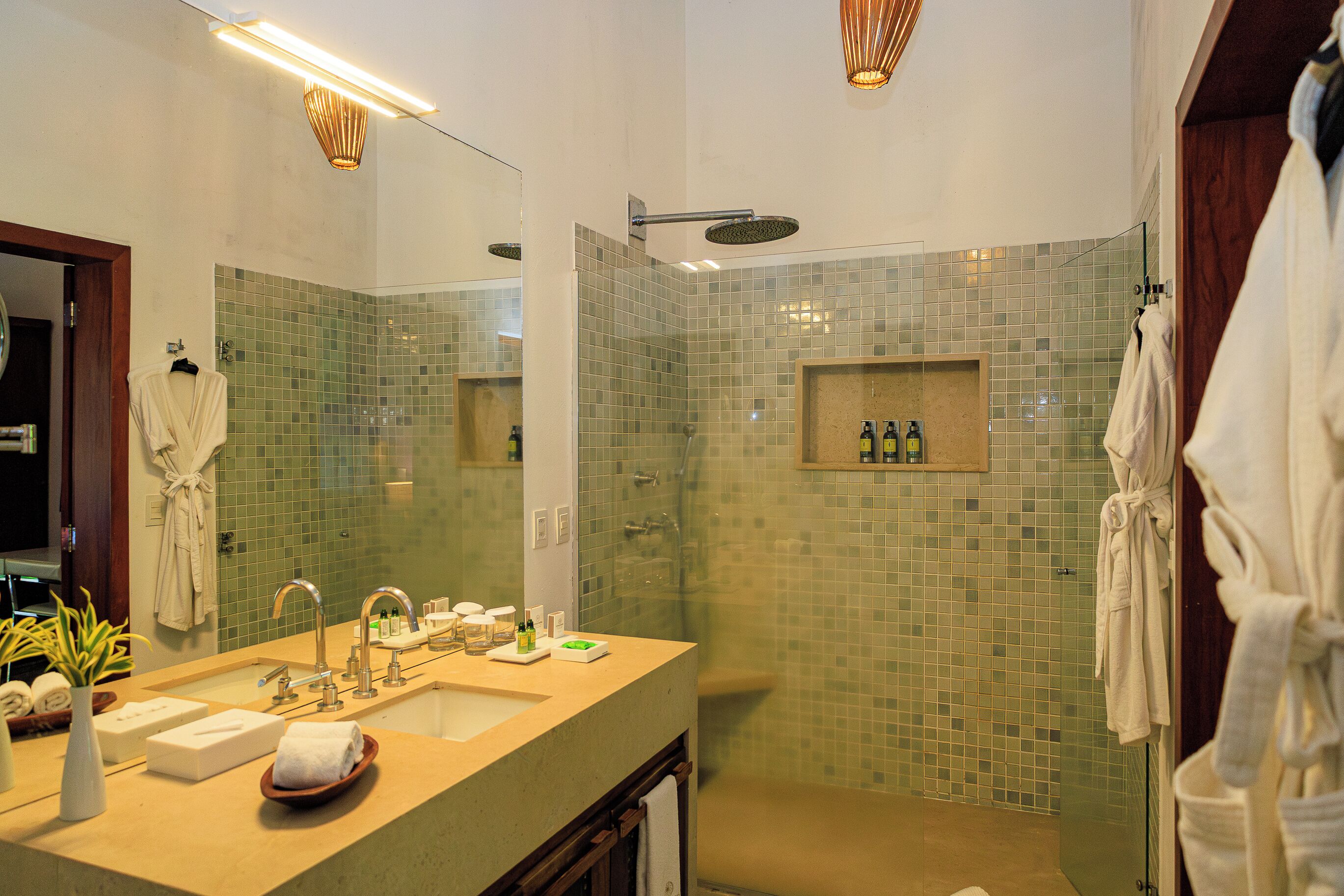 suite master villa taba | bathroom | shower, rainfall showerhead, designer toiletries, hair dryer